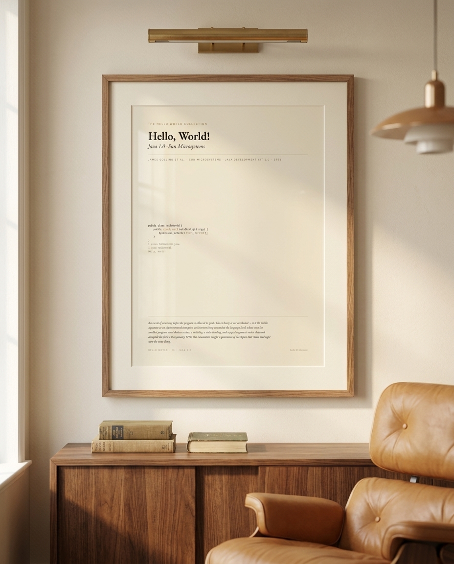 The Bureaucracy — Java — framed and displayed